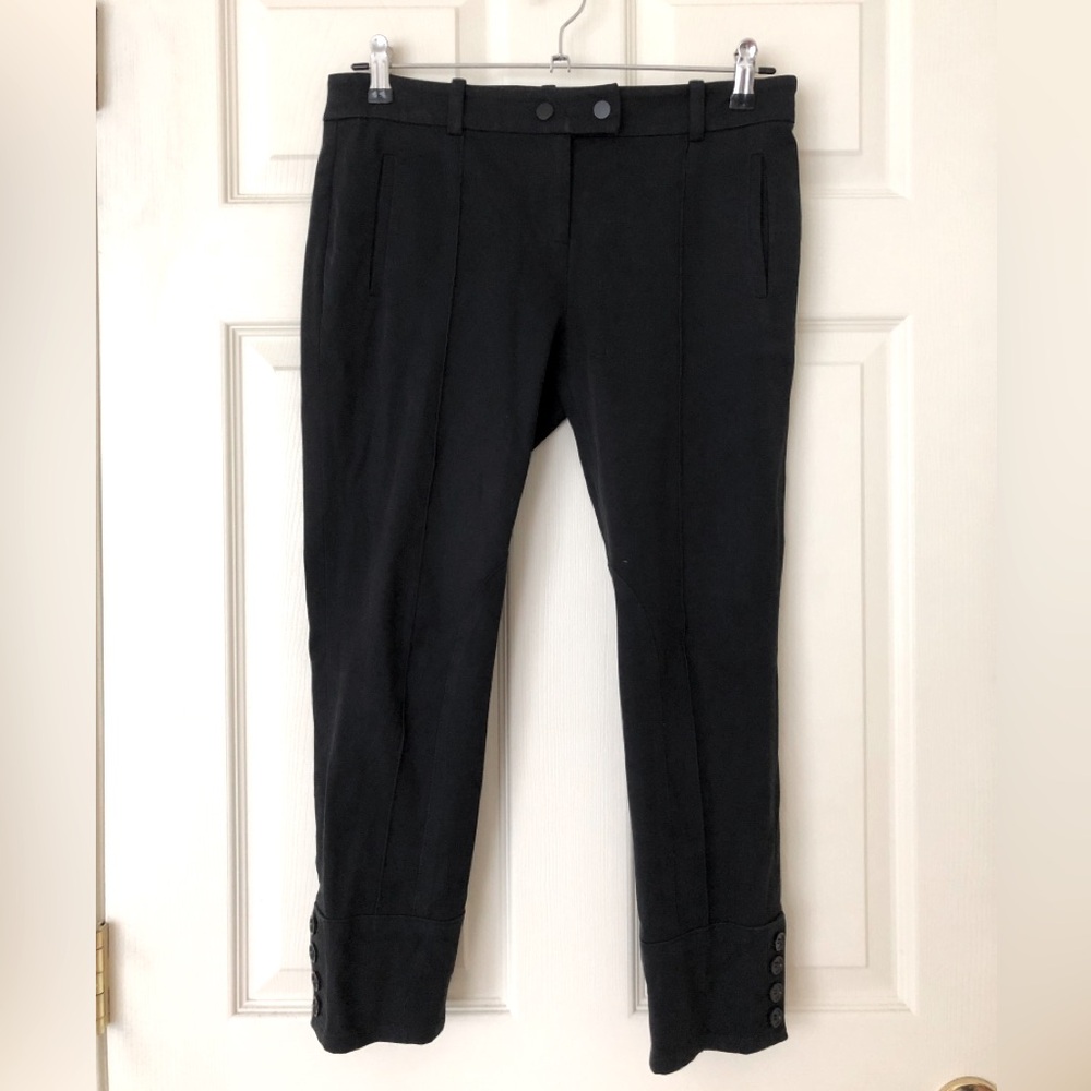 Ann Taylor Black Stretch Twill Jodhpurs Size 4P